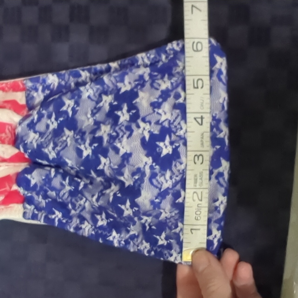 NWT Rue 21 American Flag Lace Bandeau/ Bathing Suit Top - Picture 13 of 16
